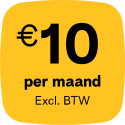 €10 per maand Excl. BTW
